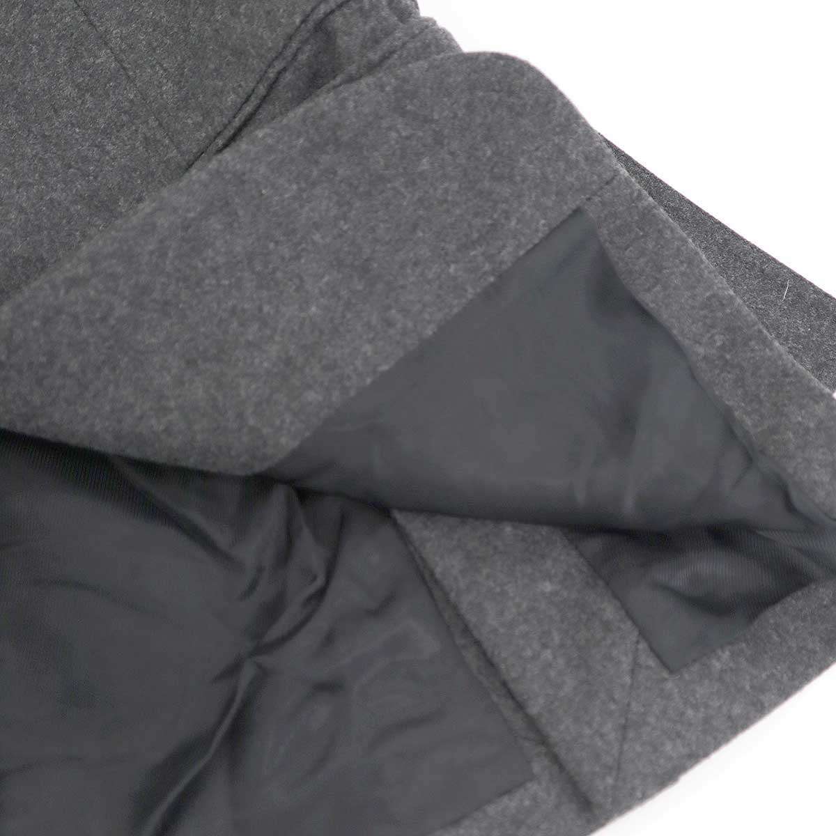 CELINE by Phoebe Philo セリーヌ フィービーファイロ 18AW メルトンベルテッドジャケット 2 5V39/325C グレー 34 IT4KJ9W467CQ_画像6