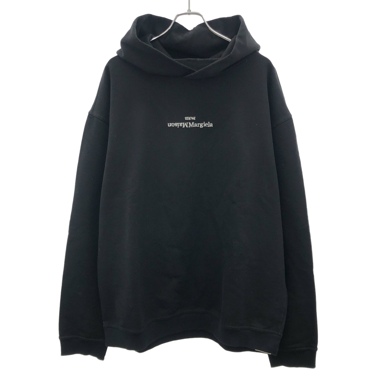 Maison Margiela10 メゾン マルジェラ 22SS リバースロゴ プルオーバースウェットパーカー S50GU0167 ブラック 52 ITKOYO7Y6SM6_画像1
