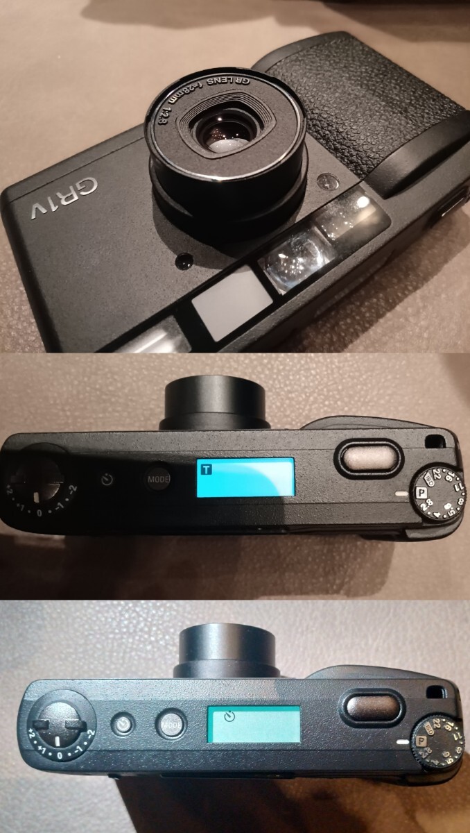 極上品 RICOH リコー GR1V ブラック (ソフトケース+フード) フィルムカメラ コンパクトフィルムカメラ_画像5
