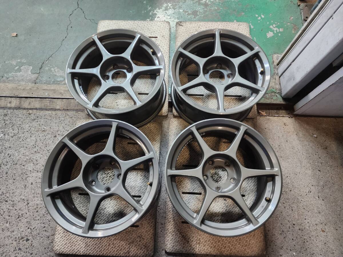 P1レーシング 16インチ 7.5J 5H-114.3 +22 ブロンズ 4本 BuddyClub バーディークラブ_画像1