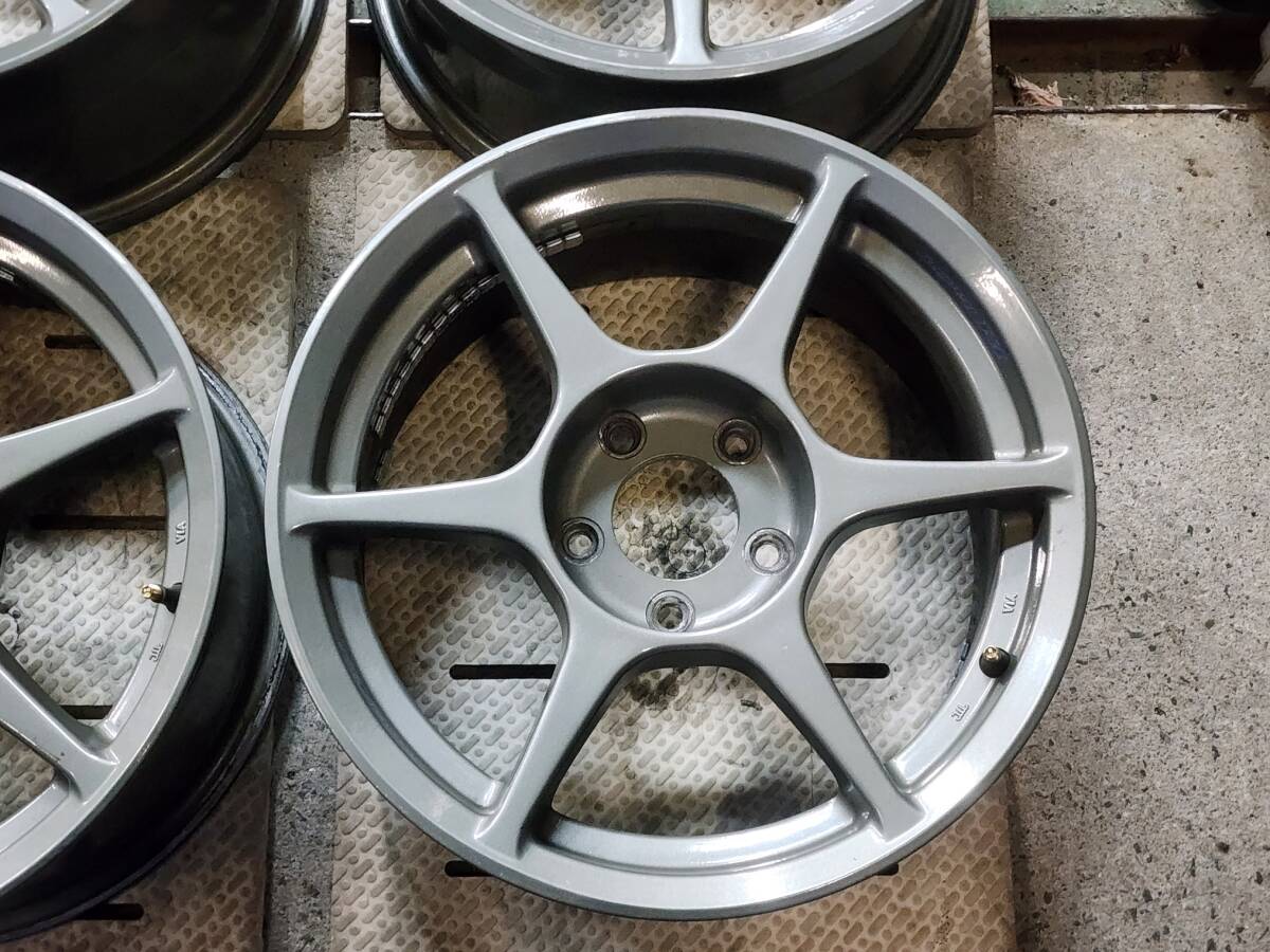 P1レーシング 16インチ 7.5J 5H-114.3 +22 ブロンズ 4本 BuddyClub バーディークラブ_画像3