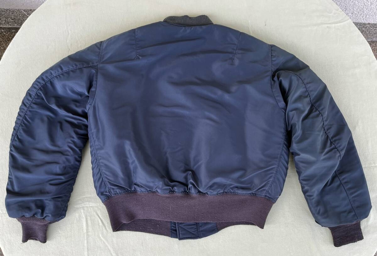 ■MA-1 フライトジャケット　TYPE-B15C　SPEC. MIL-J-6251■SCOVILL(スコービル)ジッパー■サイズ・M位　USED品　ヴィンテージ_画像5