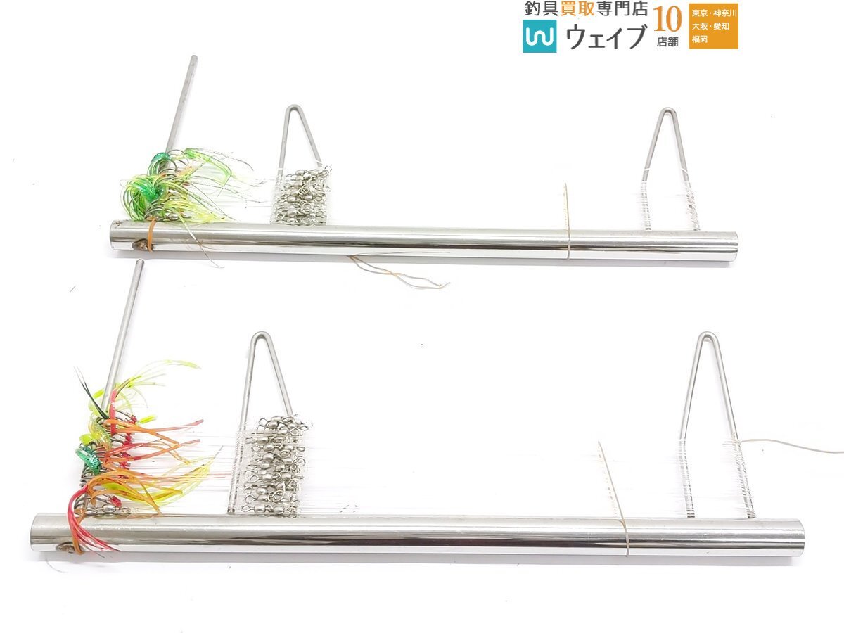 船 深場用 木製・ステン 掛け枠 15点 仕掛け巻き済み_画像6