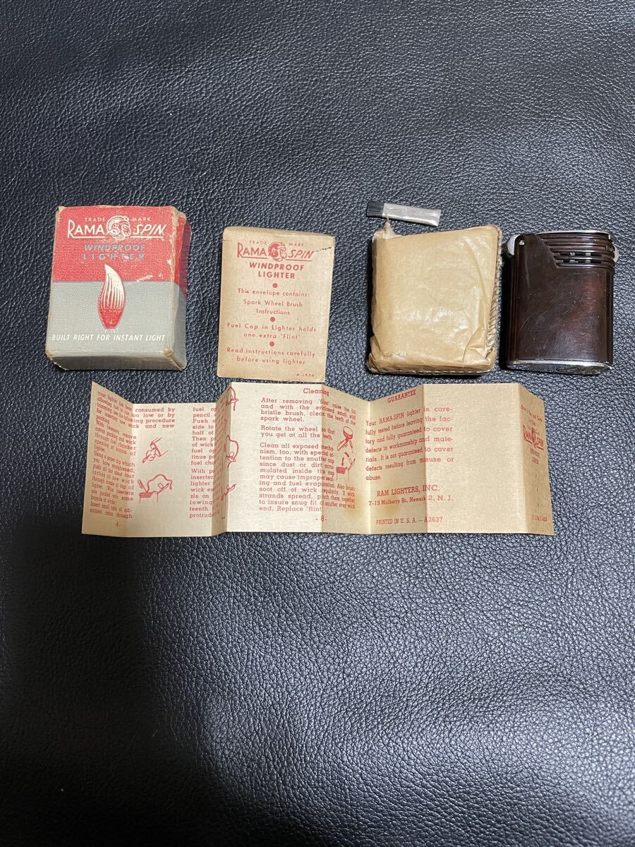 RAMA SPIN RAM LIGHTER (RONSON ART METAL WORKS) ビンテージ ロンソン オイルライター_画像1