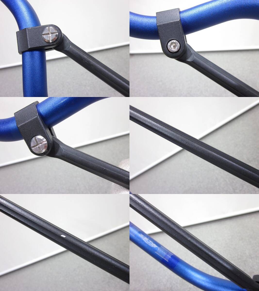 【C240⑤4】 7/8インチ(22.2mm) カスタム用 ZETA/ジータ (ZE07-9932) COMP ハンドルバー MiniTrail ブレース付 アルミ/ブルー_画像10