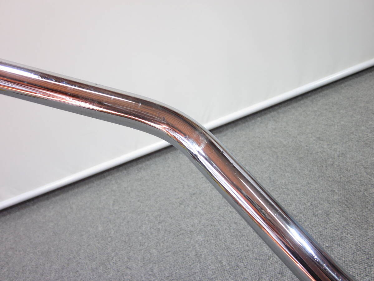 【C255⑤4】 7/8インチ(22.2mm) カスタム用 社外トラッカーバーハンドル (幅)760×(高)120×(奥行)230mm スチール/クロームメッキ_画像7