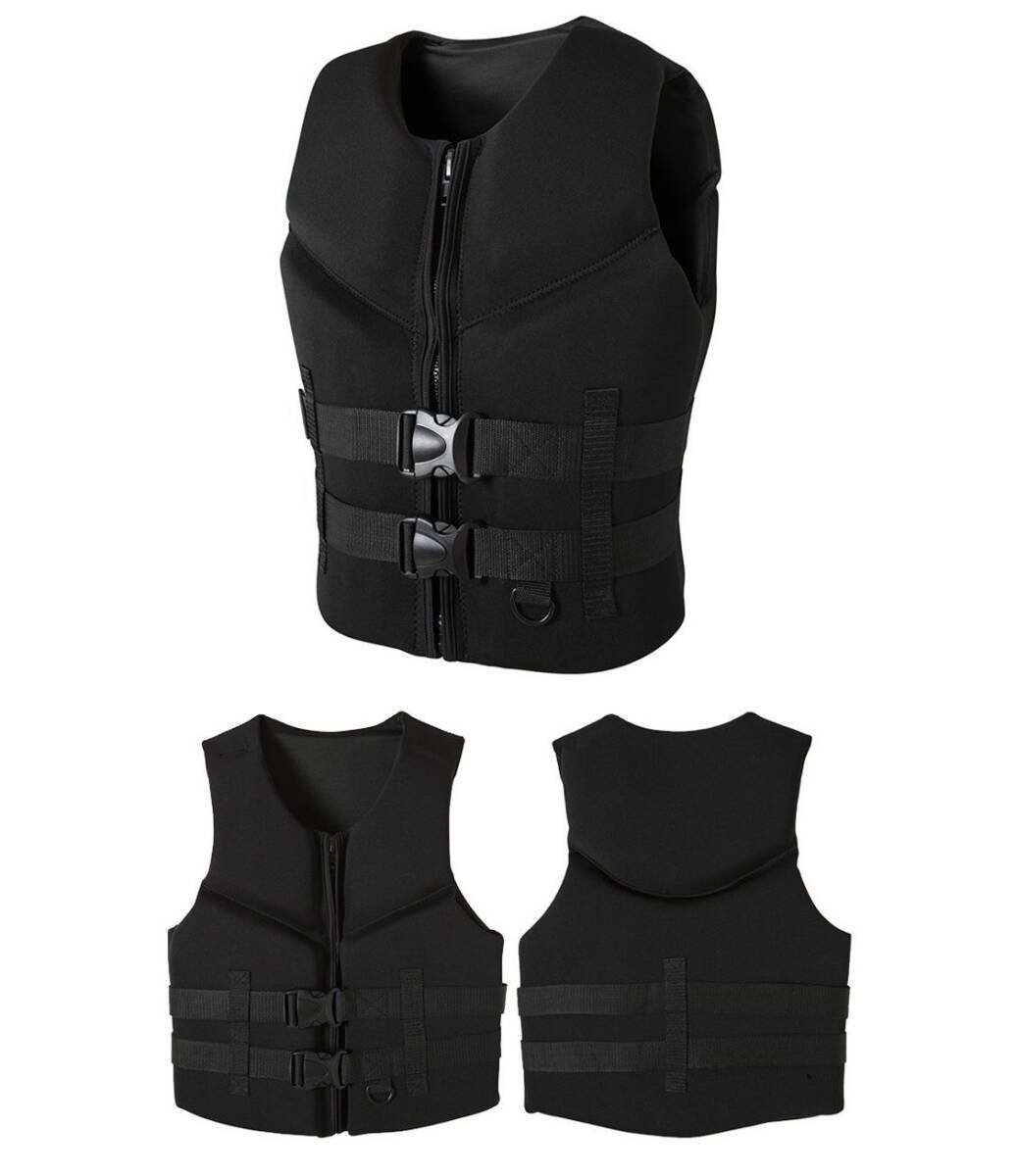  спасательный жилет плавающий лучший взрослый спасательный жилет каноэ байдарка предотвращение бедствий высота отходит сила 110kg до Neo pre n водные развлечения черный XL shw263.4