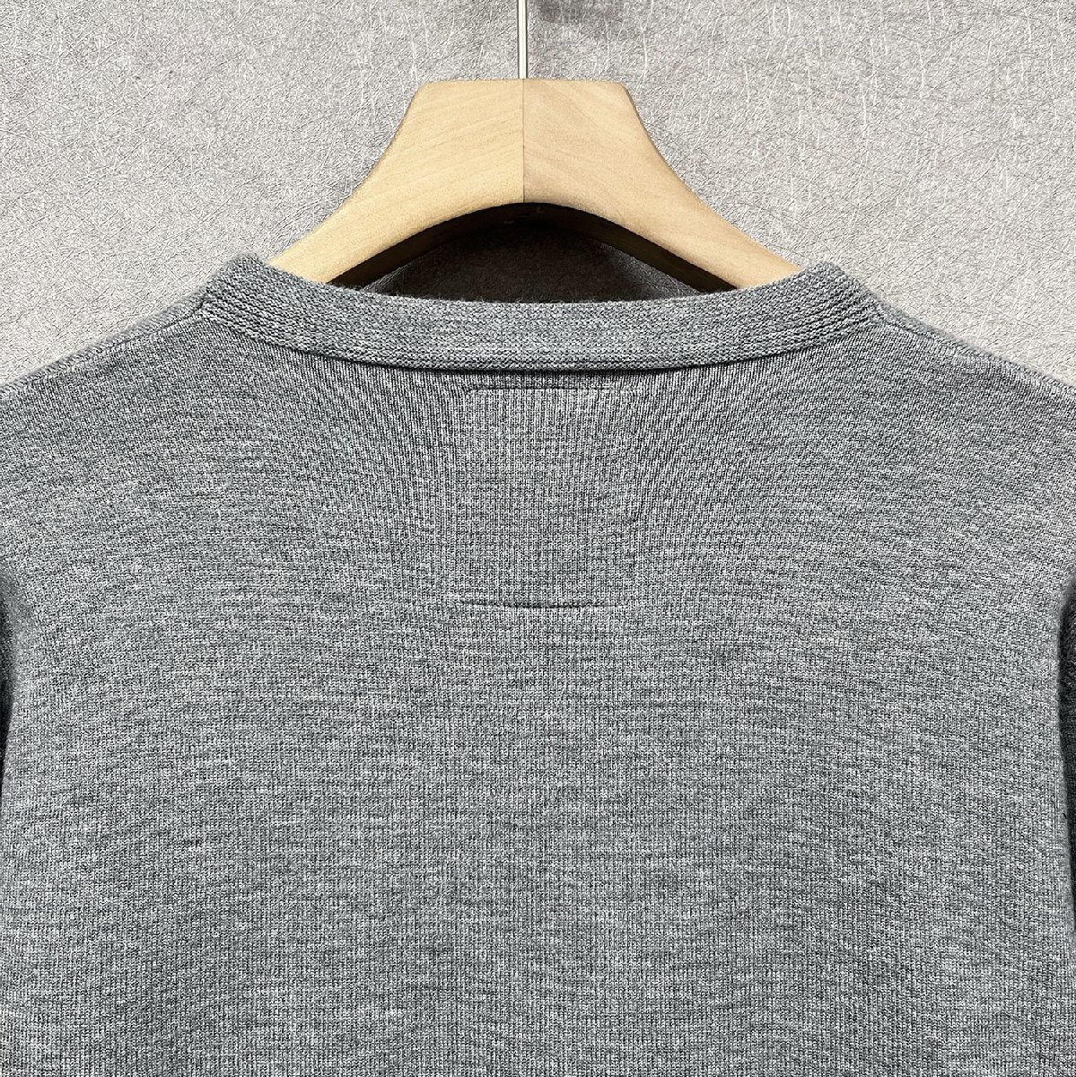 枚数限定・カーディガン 定価5万◆Emmauela・イタリア・ミラノ発◆上質 ウール混 ソフト ニット 無地 着せ シンプル 通勤通学 普段着 XL/50_画像5