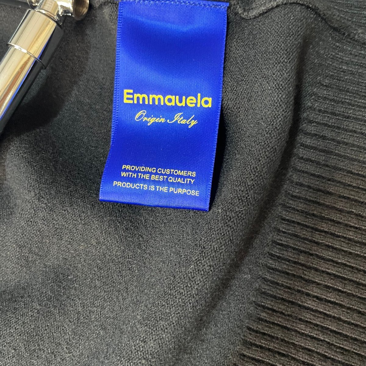 高級・カーディガン 定価4万◆Emmauela・イタリア・ミラノ発◆ウール混 柔らか 無地 Vネック ニット トップス ジャケット メンズ L/48_画像10