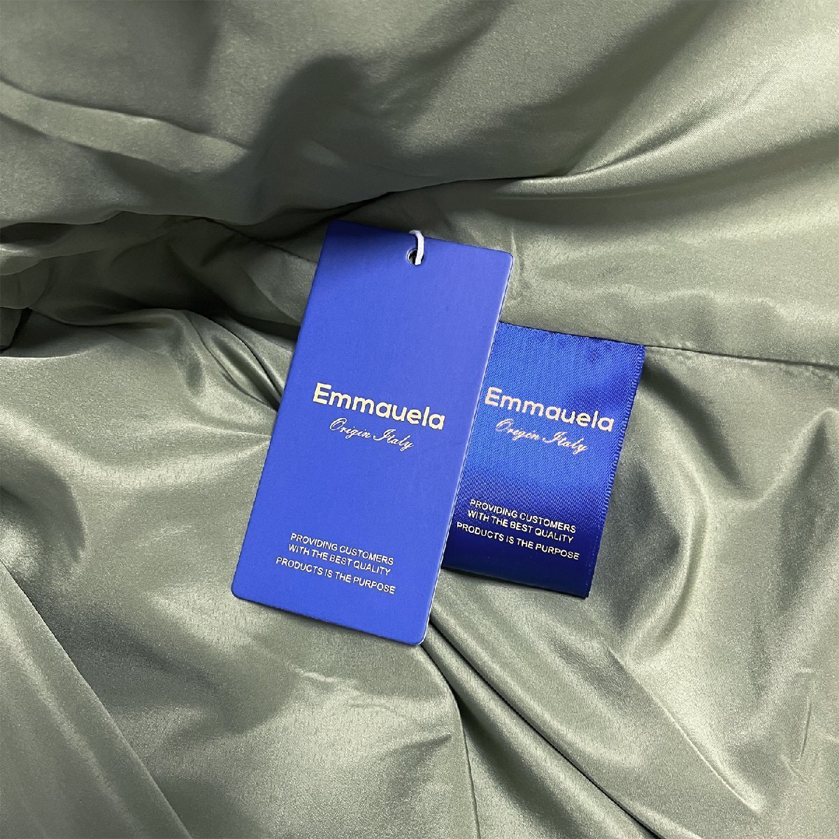 一枚限定・ダウンジャケット 定価10万◆Emmauela・イタリア・ミラノ発◆ダックダウン90％ 保温 ふんわり フード付き アウター 街着 XL/50_画像9