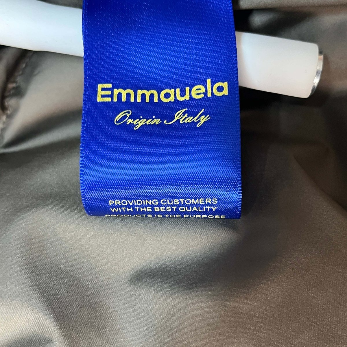 定番・ダウンジャケット 定価11万◆Emmauela・イタリア・ミラノ発◆ダックダウン90% 厚手 撥水 防寒 ロングコート アウター 真冬 2XL/52_画像10