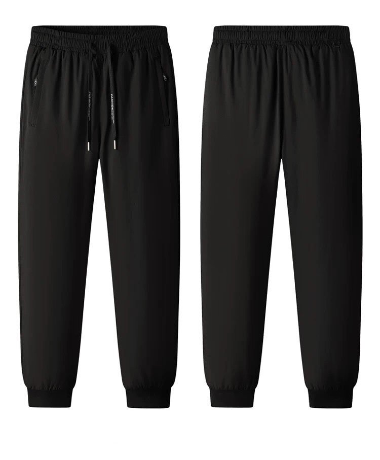 ロングパンツ ズボン 裏起毛 厚手 防寒 無地 おしゃれ ジョガーパンツ スポーツ カジュアル 冬用 ブラック L/48サイズ sfz13.2_画像2