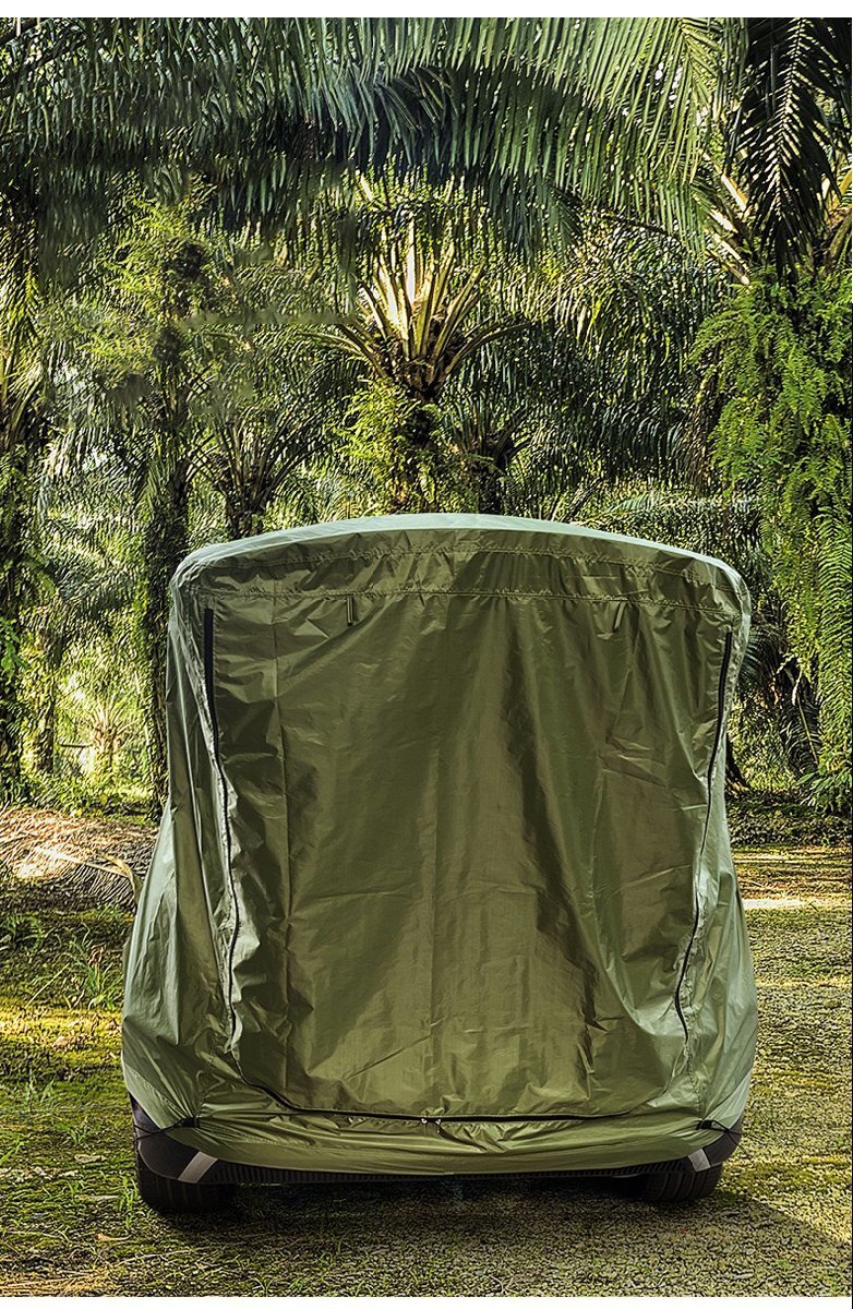 車中泊 車連結テント トランクテント キャンプ UVカット防水 耐風 簡単設置 キャンプ アウトドア グリーン shw211_画像2