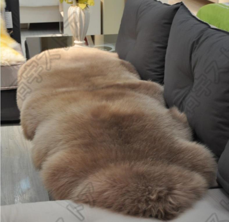 室内芸術」ムートン高級贅沢 メリノ種羊 天然ムートン100% ラグマット ムートンラグ 1p75*120cm ムートンフリース ファー マット shw237_画像1