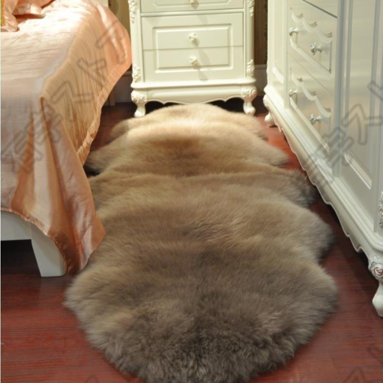 室内芸術」ムートン高級贅沢 メリノ種羊 天然ムートン100% ラグマット ムートンラグ 1p75*120cm ムートンフリース ファー マット shw237_画像2