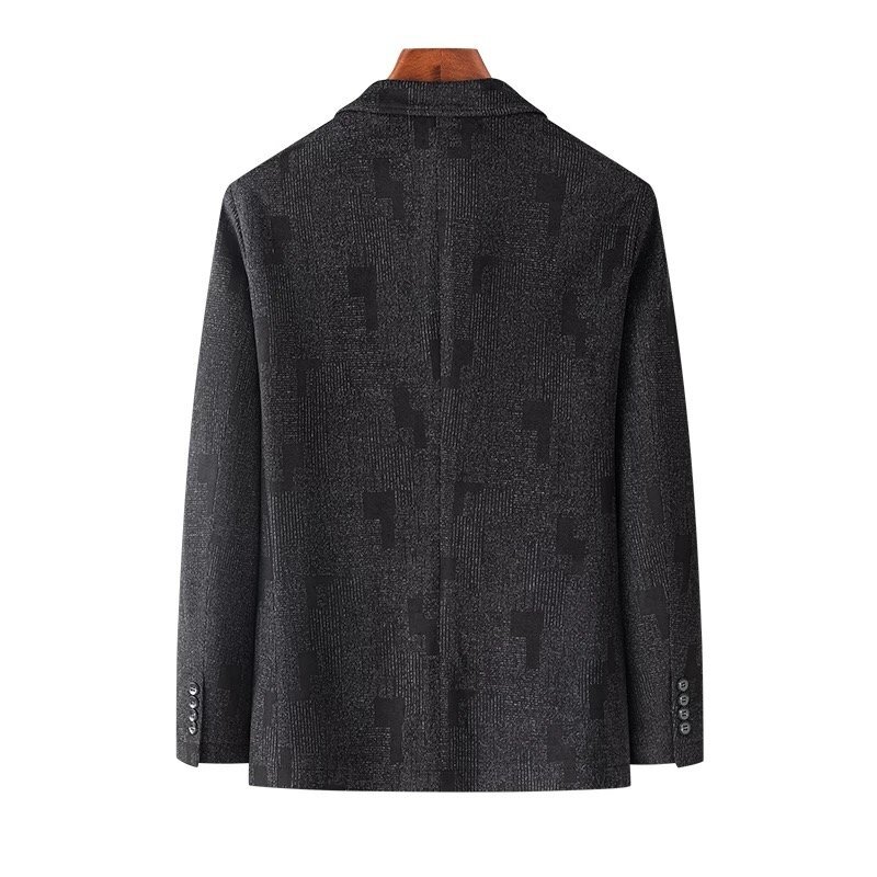 テーラードジャケット ウール混紡 上品 暖かい 柔らか ノッチドラペル ビジネス 紳士 洗練 アウター SIZE:L sfz06.2_画像2