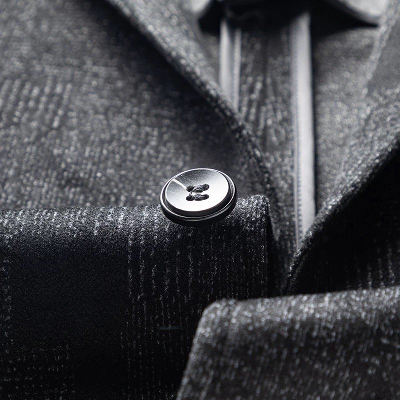 テーラードジャケット ウール混紡 上品 暖かい 柔らか ノッチドラペル ビジネス 紳士 洗練 アウター SIZE:L sfz06.2_画像5