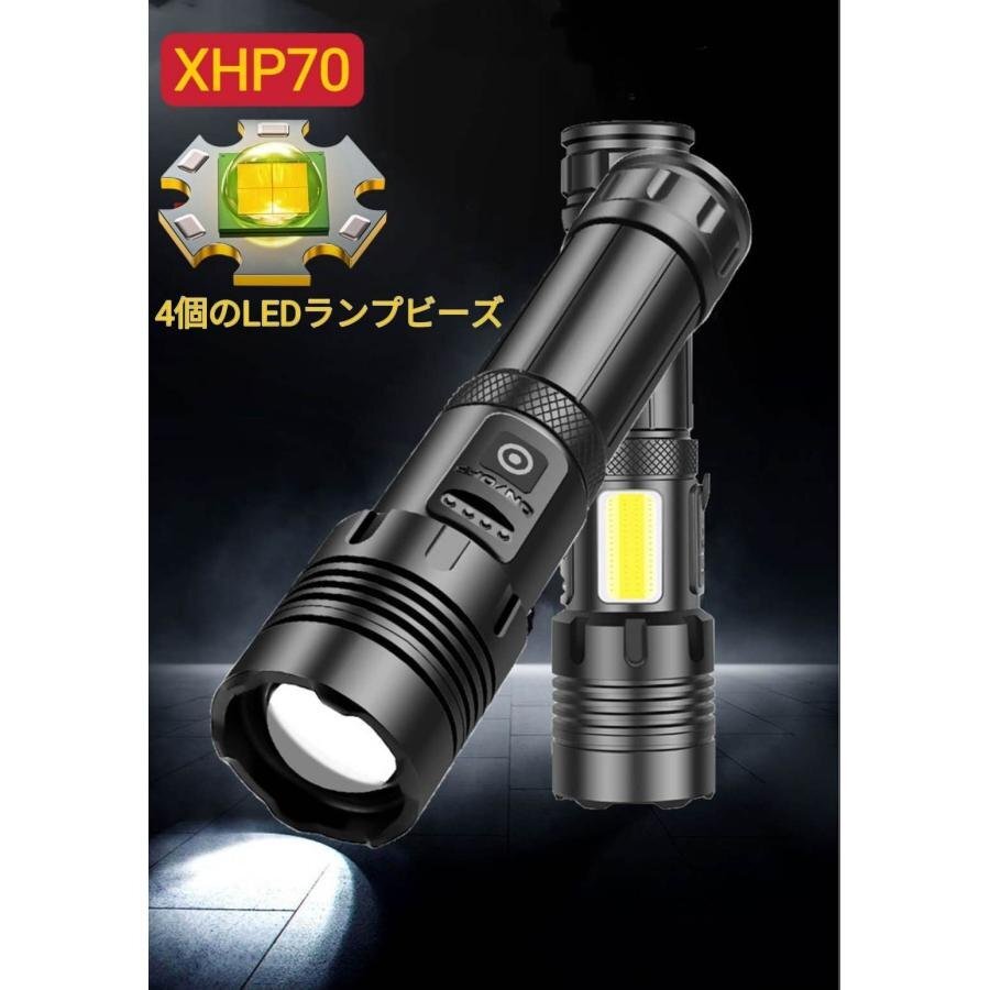  мигающий свет LED мощный 9500 люмен ручной фонарь армия для маленький размер USB заряжающийся батарейка COB супер высокая яркость предотвращение бедствий земля . водонепроницаемый альпинизм ночь рыбалка работа для shw0052.2