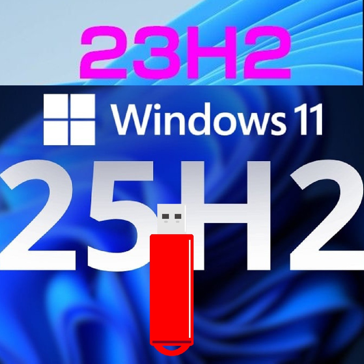 14.Windows 11 25H2＋23H2 アップ応援USBセット_画像1