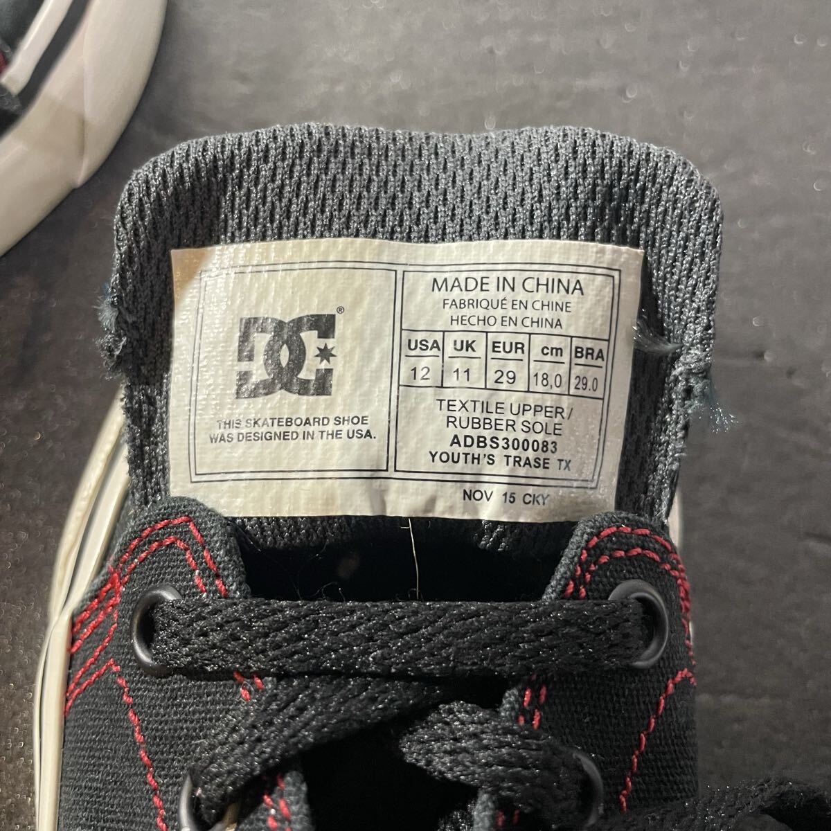 【キッズ子供ベビー】 VANS バンズ スニーカー靴 ブラック サイズ18_画像8