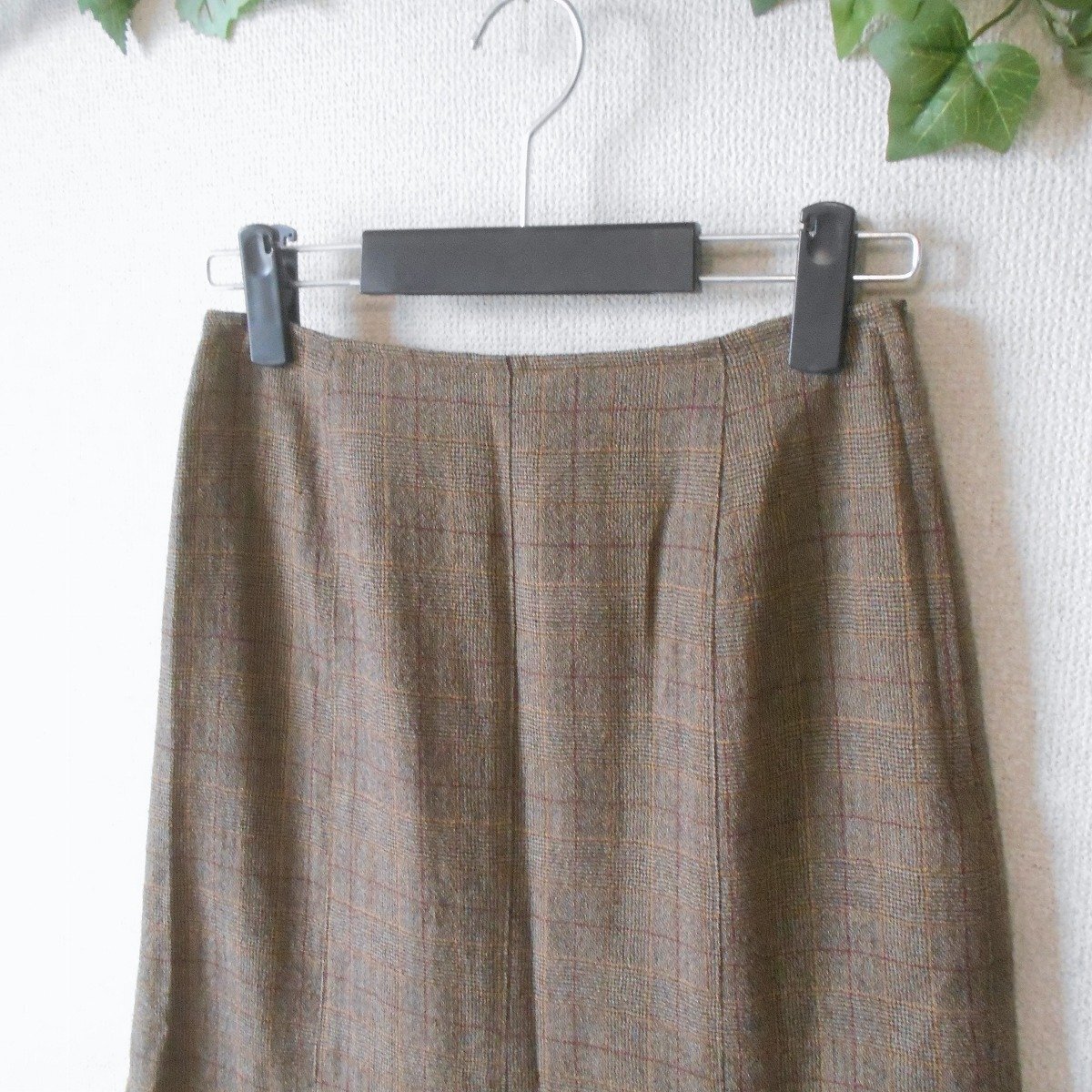 レストローズ LEST ROSE スカート M レース 切替 秋 冬 レディース フレア 日本製_画像4