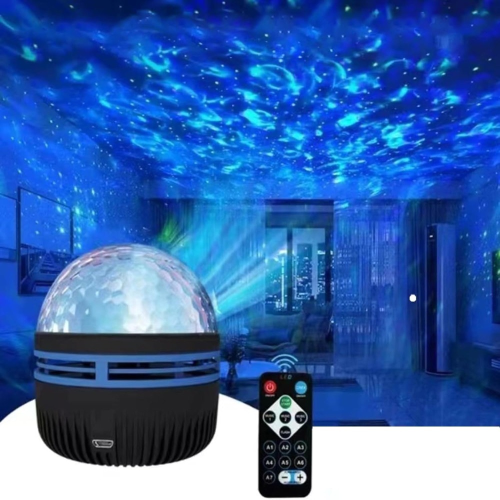 TRS プロジェクターライト オーロラ USB電源 リモコン付き 380498_画像1