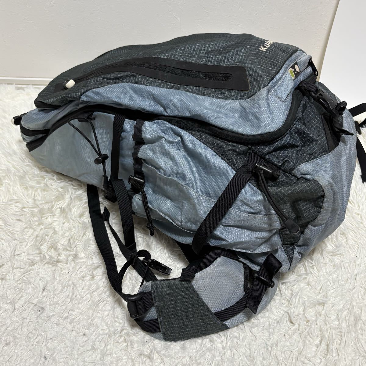 ミレー クーラ40 リュック バックパック レインカバー付き グレー&ブラック. MILLET kula40 アウトドア リュックサック_画像7