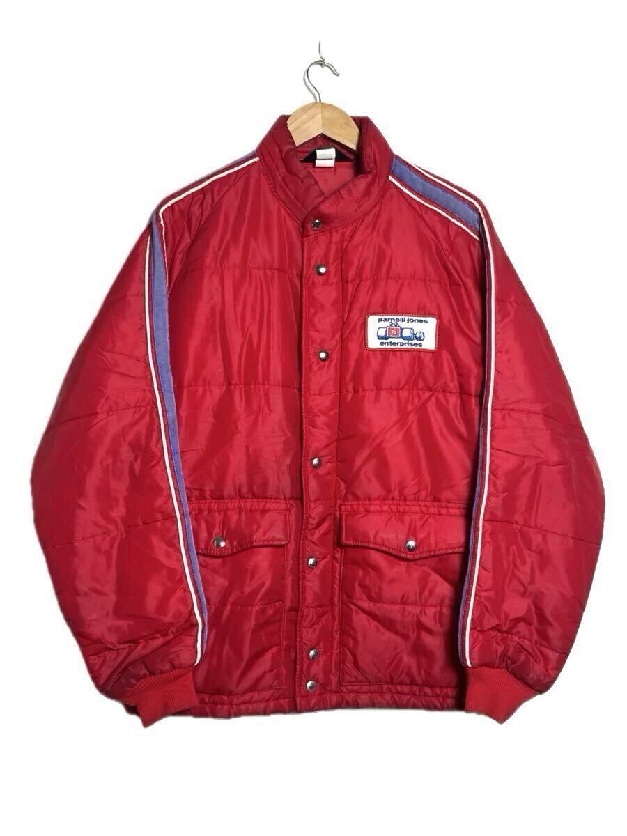 80s USA製 ビンテージ SWINGSTER ワッペン レーシング ジャケット ナイロン 赤 レッド スウィングスター/ BELL ベル シンプソン _画像1