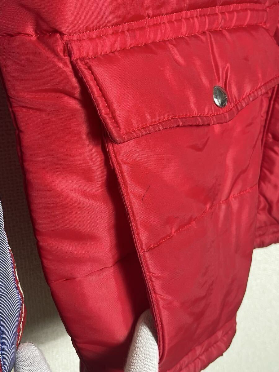 80s USA製 ビンテージ SWINGSTER ワッペン レーシング ジャケット ナイロン 赤 レッド スウィングスター/ BELL ベル シンプソン _画像6
