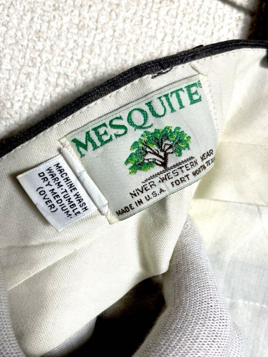 70s 80s USA製 ビンテージ 光沢 ストライプ ワイド スラックス MESQUITE ウエスタン パンツ /ラメ エイチバーシー ロックマウント_画像8