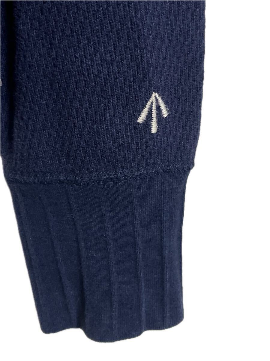 NIGEL CABOURN ビンテージパターン 変則 切り替え スウェット サーマル ナイジェルケーボン ネイビー アーミークルージャージ ミックス _画像7