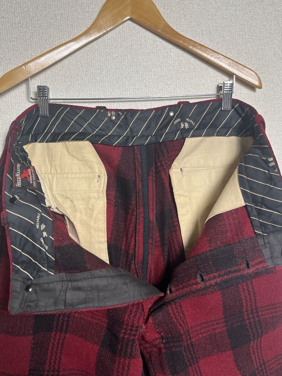 40s USA製 ビンテージ SEARS フィールドマスター ストロングリライアブル ハンティング パンツ ジョッパー シアーズ /ウールリッチ_画像5