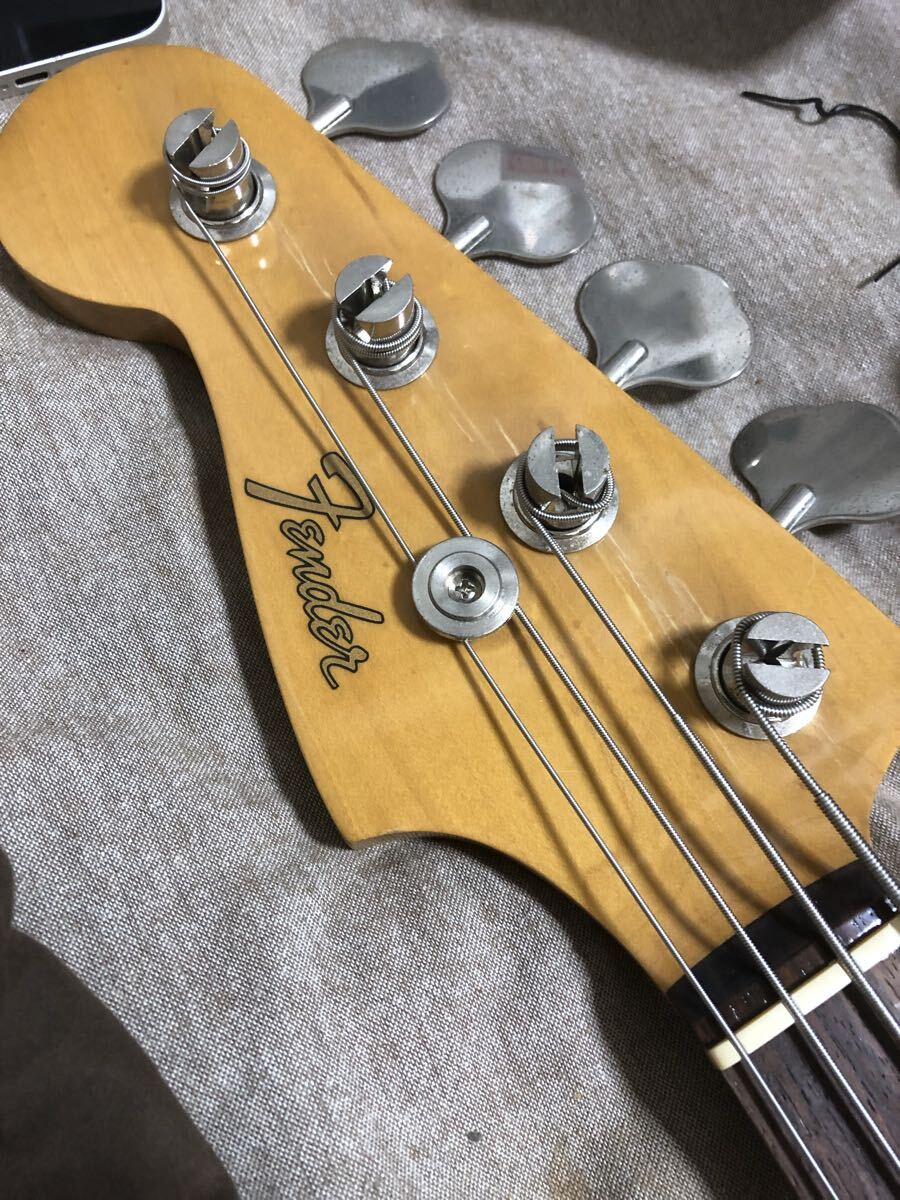 Fender Japan JB-62L レフティ フレットレス Jシリアル 90s フジゲン製 美品 ジャズベース_画像3