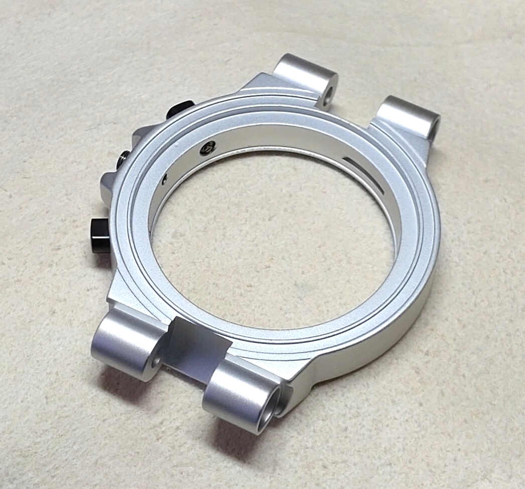 【ブルガリ純正品 ブルガリ アルミニウム クロノグラフ AC38用ケース(チューブ・プッシュボタン2個付き)未使用新品 長期保管品】_画像9