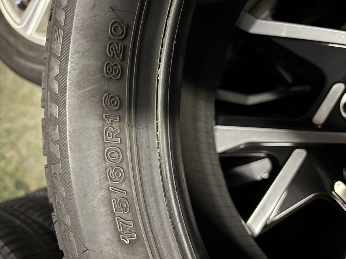 175/60R16 Bridgestone лёд Partner Ⅱ зимние шины spew groove б/у 4 шт. комплект!2018 год производства Cross Be Ractis