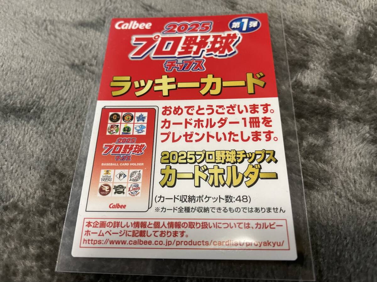 2025 Calbee Professional Baseball Lucky карта 