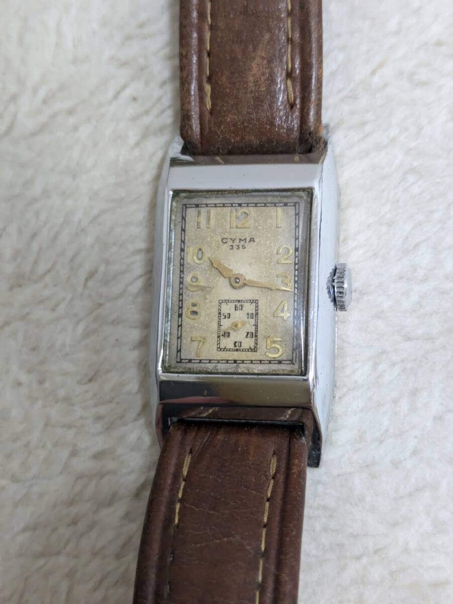 CYMA 335 手巻き　レクタンギュラー　腕時計_画像1
