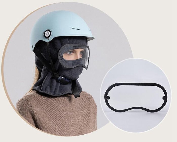  глаз .. шапочка мужской женский шлем внутренний колпак защищающий от холода шляпа лыжи рыбалка велосипед мотоцикл 