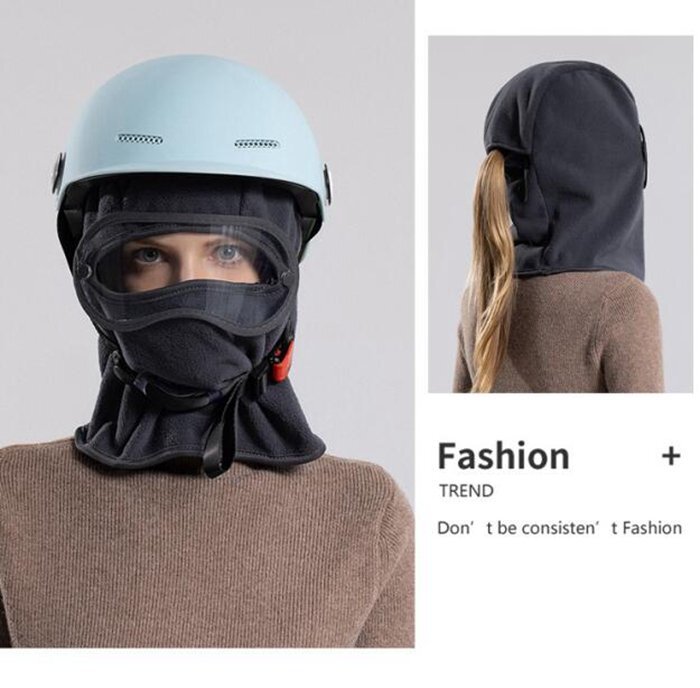  глаз .. шапочка мужской женский шлем внутренний колпак защищающий от холода шляпа лыжи рыбалка велосипед мотоцикл 