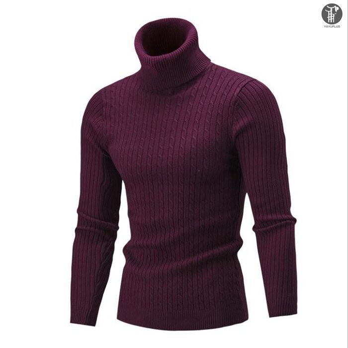 【オフシーズン】 タートルネックセーター ニットセーター メンズ セーター タートルネック ニット 無地 シンプル ビジネス オフィス 長袖_画像1