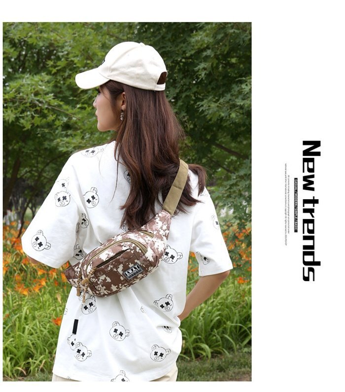 ボディバッグ ウエストポーチ 2way 斜めがけ ショルダーバッグ 多機能 小物入れ 釣り 自転車 バイク 通勤 通学 軽量 旅行 新生活_画像9