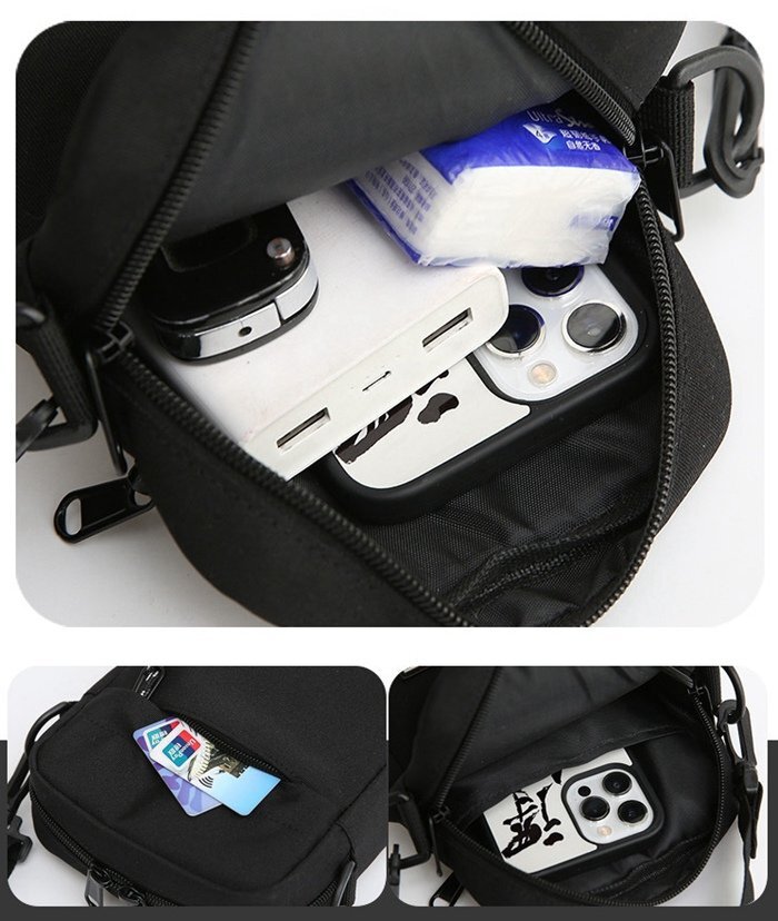 スマホポーチ ミニショルダーバッグ メンズ 縦型 小さめ スマホショルダー 小物入れ 斜め掛け 軽い 旅行 通勤 通学 新生活_画像2