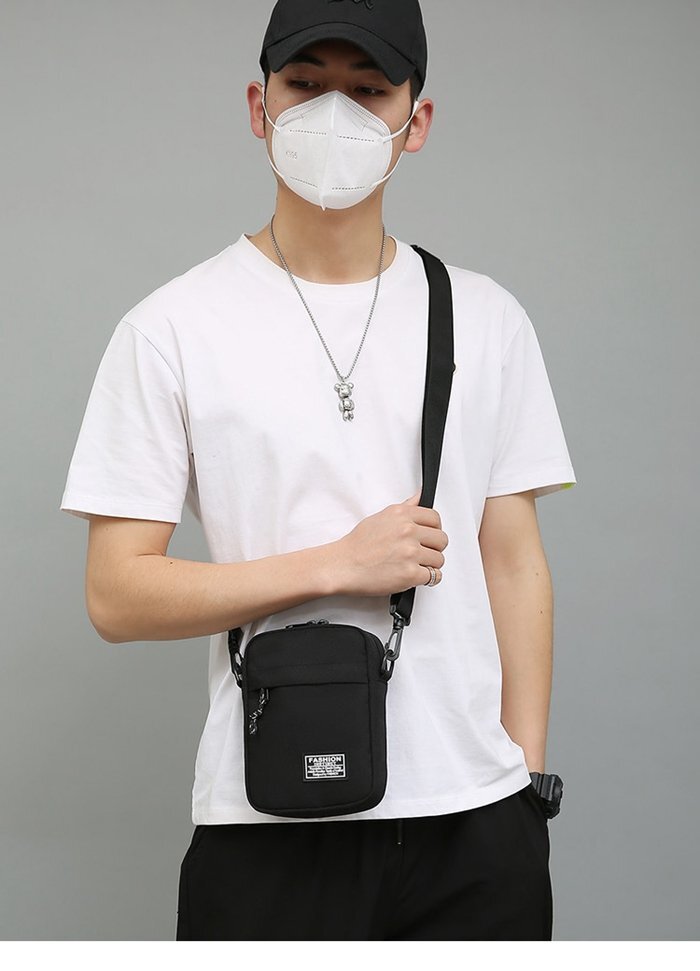 スマホポーチ ミニショルダーバッグ メンズ 縦型 小さめ スマホショルダー 小物入れ 斜め掛け 軽い 旅行 通勤 通学 新生活_画像6