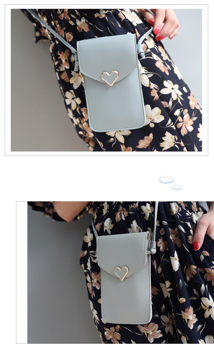 смартфон небольшая сумочка смартфон плечо смартфон сумка женский наклонный .. модный симпатичный чехол для проездного билета футляр для карточек мульти- плечо .. новый жизнь