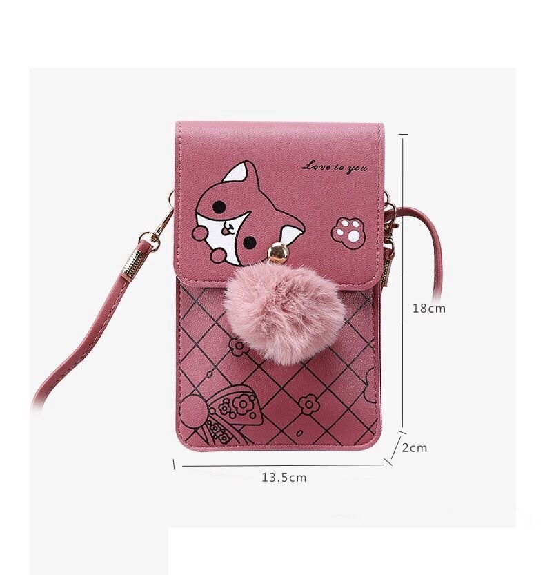  смартфон небольшая сумочка смартфон плечо смартфон сумка женский наклонный .. симпатичный чехол для проездного билета футляр для карточек мульти- сумка плечо .. новый жизнь 