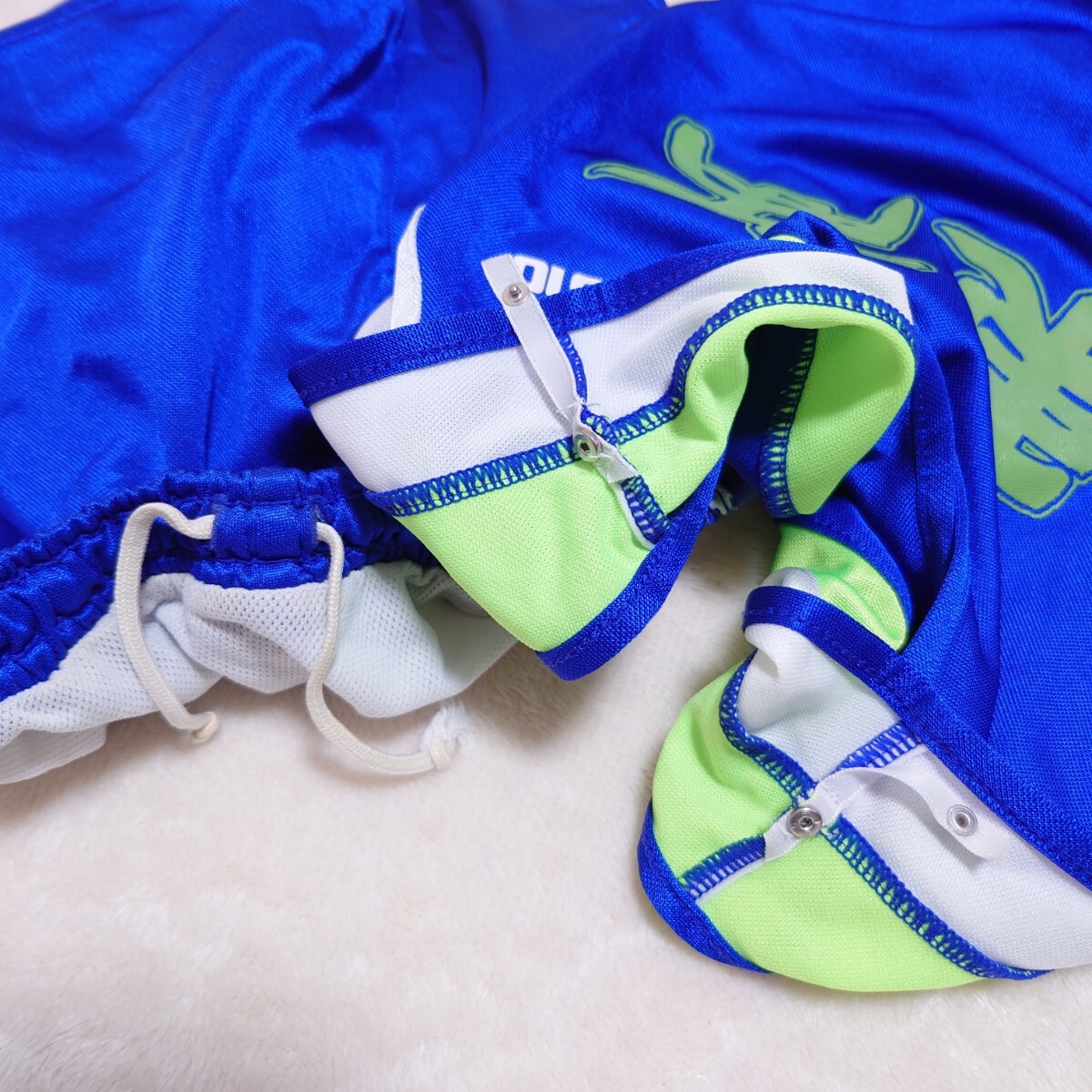 強光沢 女子Lサイズ ユニフォーム 陸上部 部活 ランパン ランシャツ ミズノ ユニフォー MIZUNO ショートタイツ スパッツ レーシングブルマ_画像6