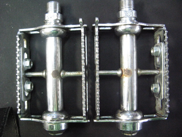 ピスト・競輪/BIA(NJS前身)認定【KYOKUTO 角】ペダル中古品_画像1