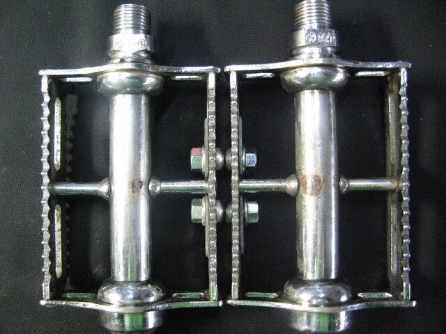 ピスト・競輪/BIA(NJS前身)認定【KYOKUTO 角】ペダル中古品_画像2