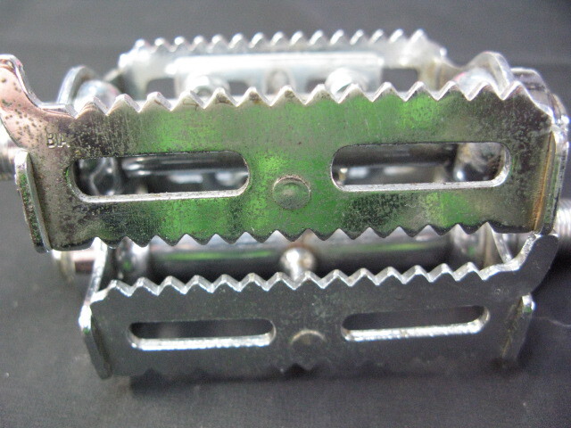 ピスト・競輪/BIA(NJS前身)認定【KYOKUTO 角】ペダル中古品_画像3