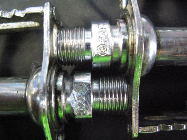 ピスト・競輪/BIA(NJS前身)認定【KYOKUTO 角】ペダル中古品_画像8